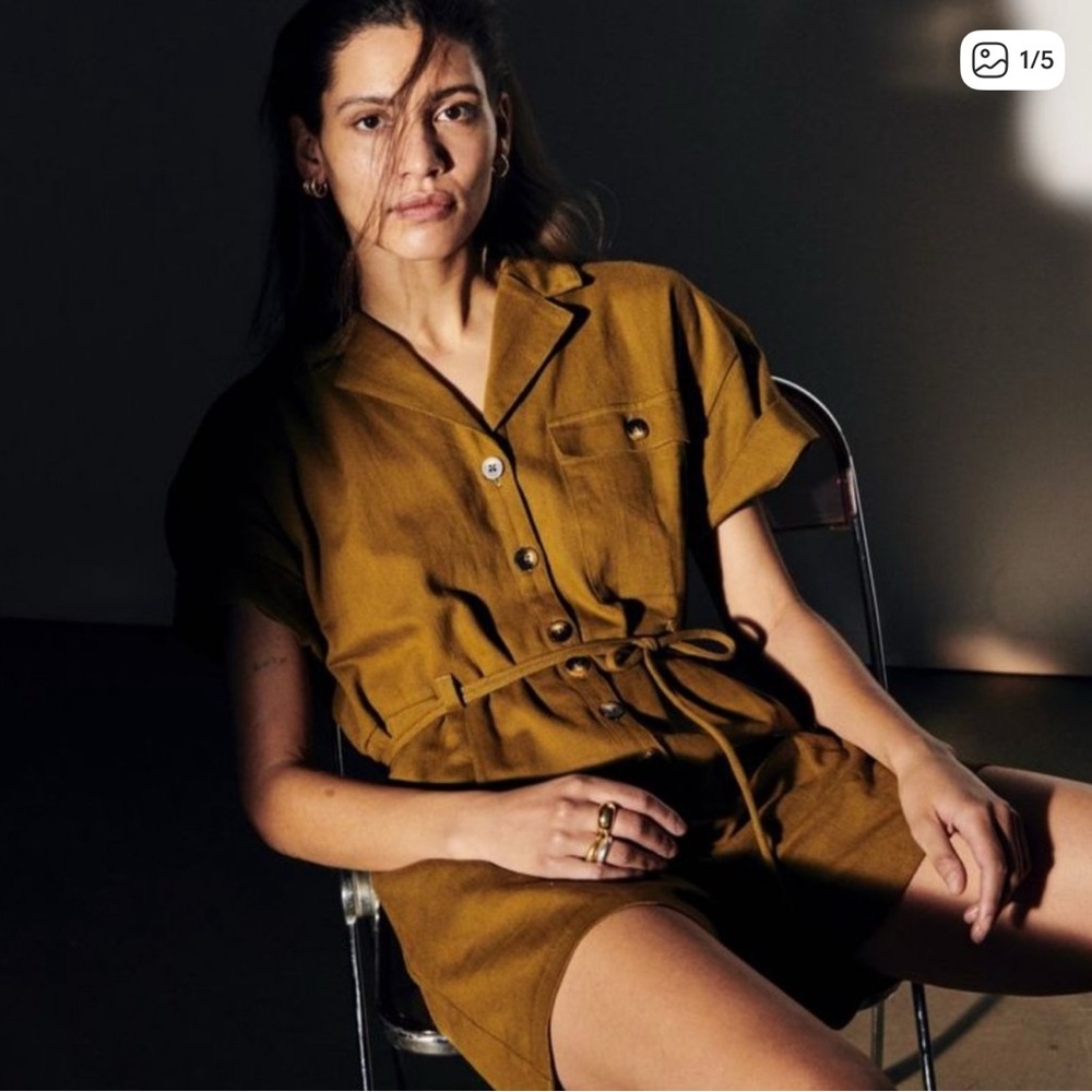 Madewell 	Belted Safari Romper